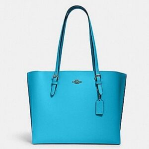 Mollie teal coach purse